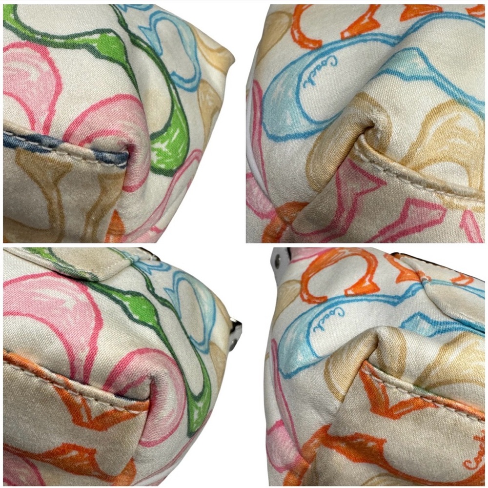 Coach Vintage Y2K Scribble Hamptons Weekend Mini Top Handle Purse Makeup Bag - Picture 4 of 10